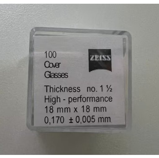 德国蔡司18x18mm显微镜盖玻片