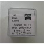 德国蔡司18x18mm显微镜盖玻片
