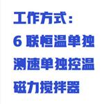 多頭恒溫測速磁力攪拌器中西器材ZXJBQ-6AB