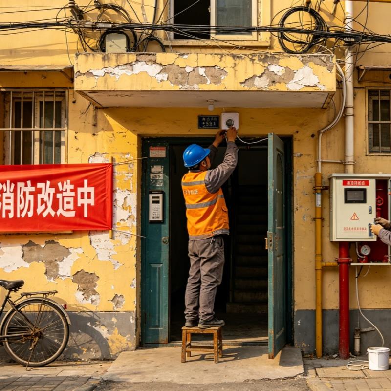 老舊小區(qū)消防煥新！普思物聯(lián)網(wǎng)消防遠(yuǎn)程監(jiān)控，秒級預(yù)警、自動滅火