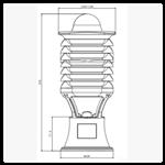 百葉箱氣象站 中西器材 型號:ZXQXZ-1BYX