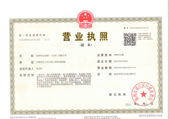 福莱特电动阀门（江苏）有限公司
