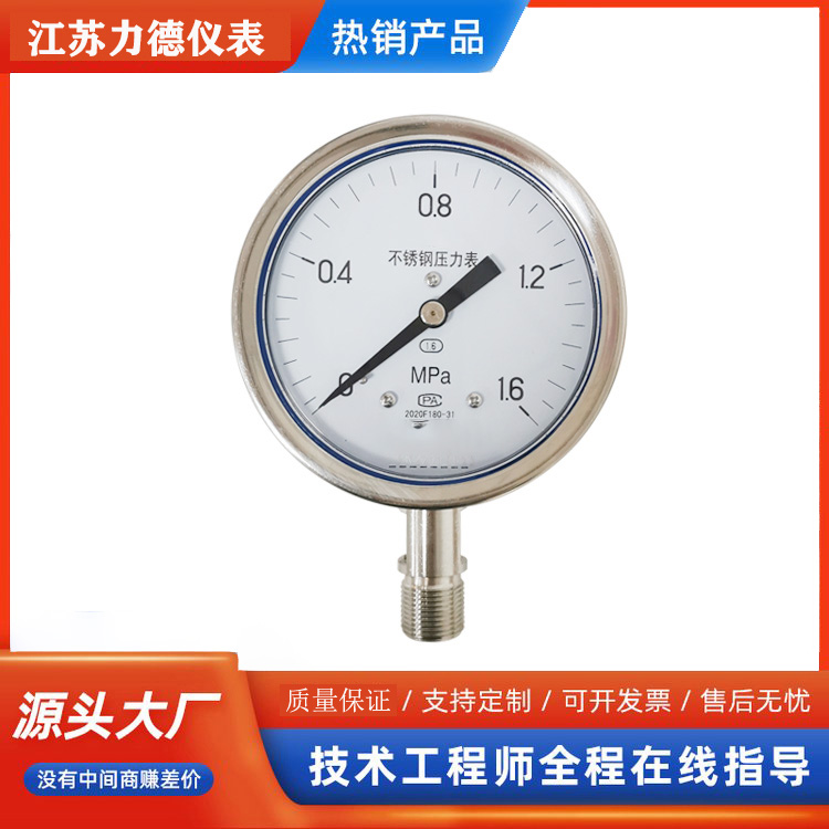 Y-B系列不锈钢压力表Y-100B