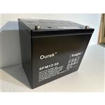ourek蓄电池6FM12-55 12V55AH