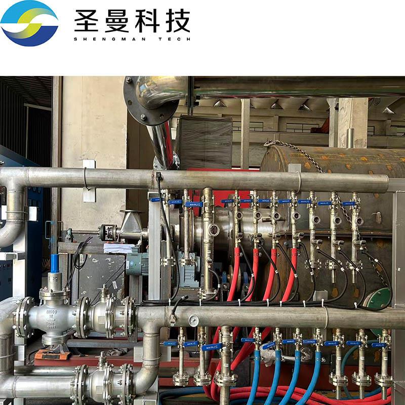 4吨/h外热式回转炉生物质碳化生产线