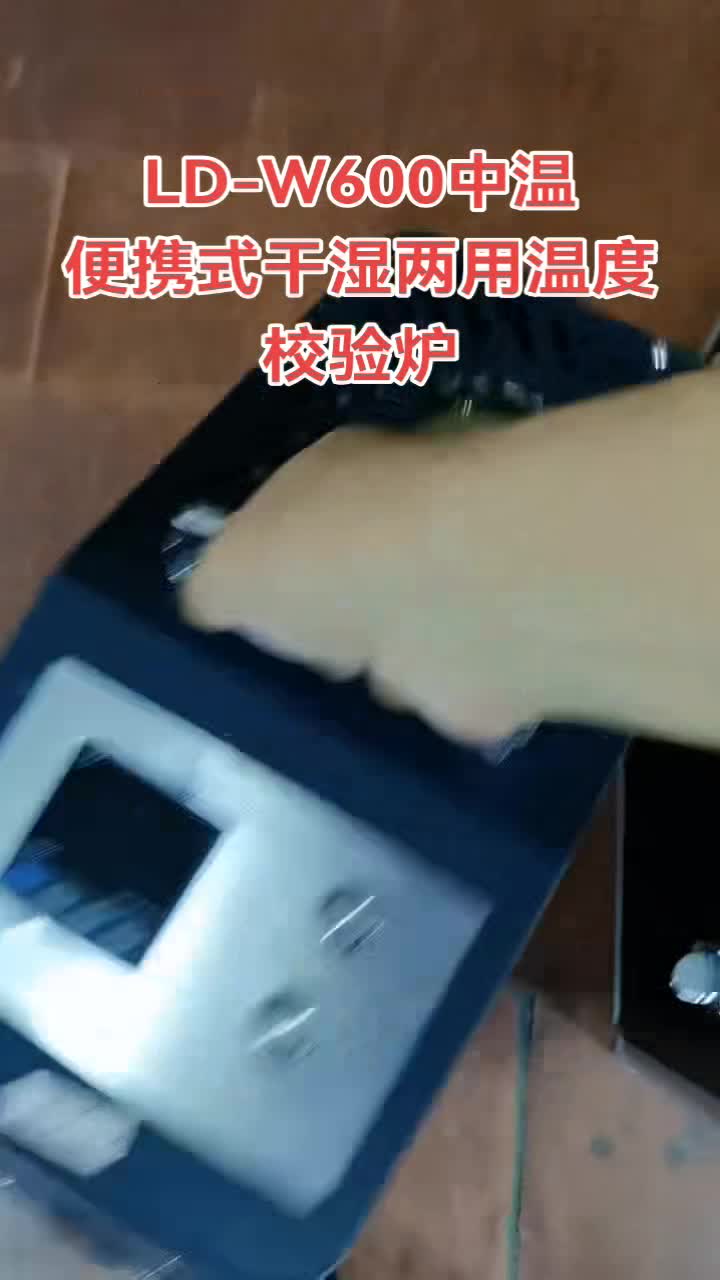LD-W600便携式温度校验炉全英文界面